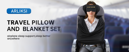 Travel Pillow and Blanket Set