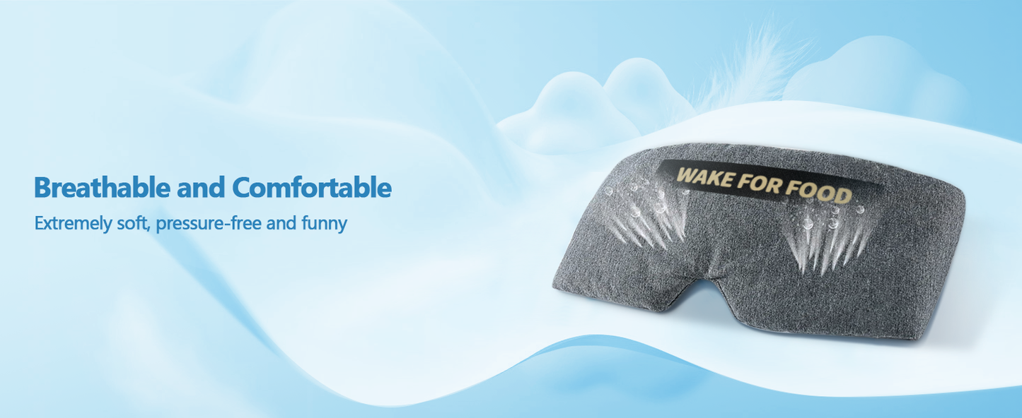 Plane Pillow with Eye Mask for Long Flights Sleeping