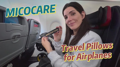 Plane Pillow with Eye Mask for Long Flights Sleeping